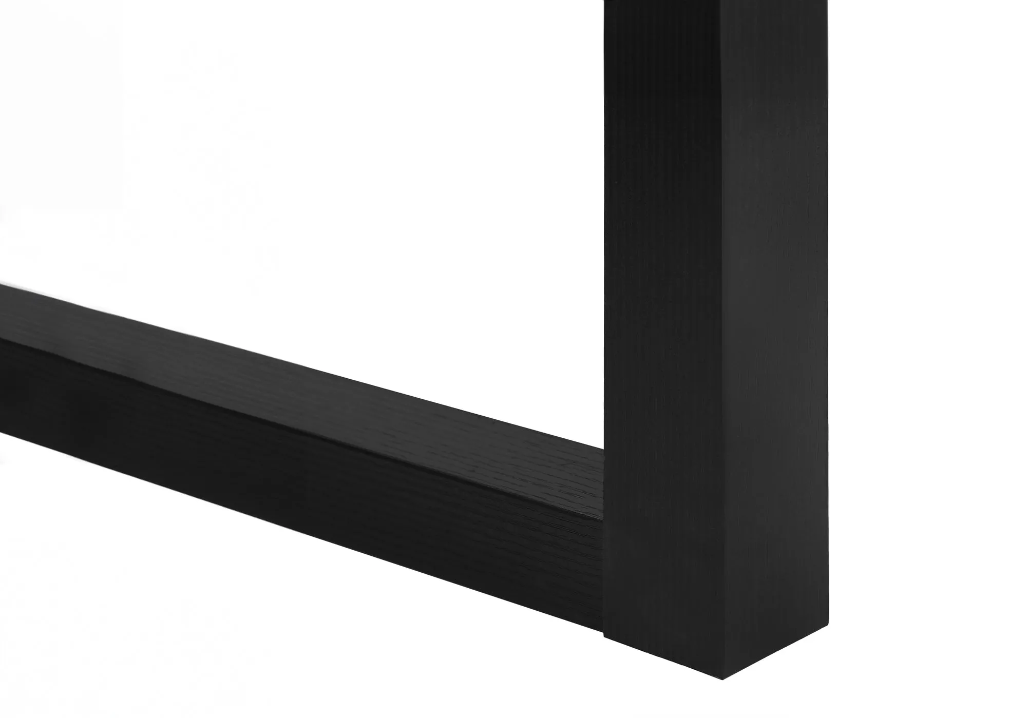 47" Black Floating Computer Desk with Storage