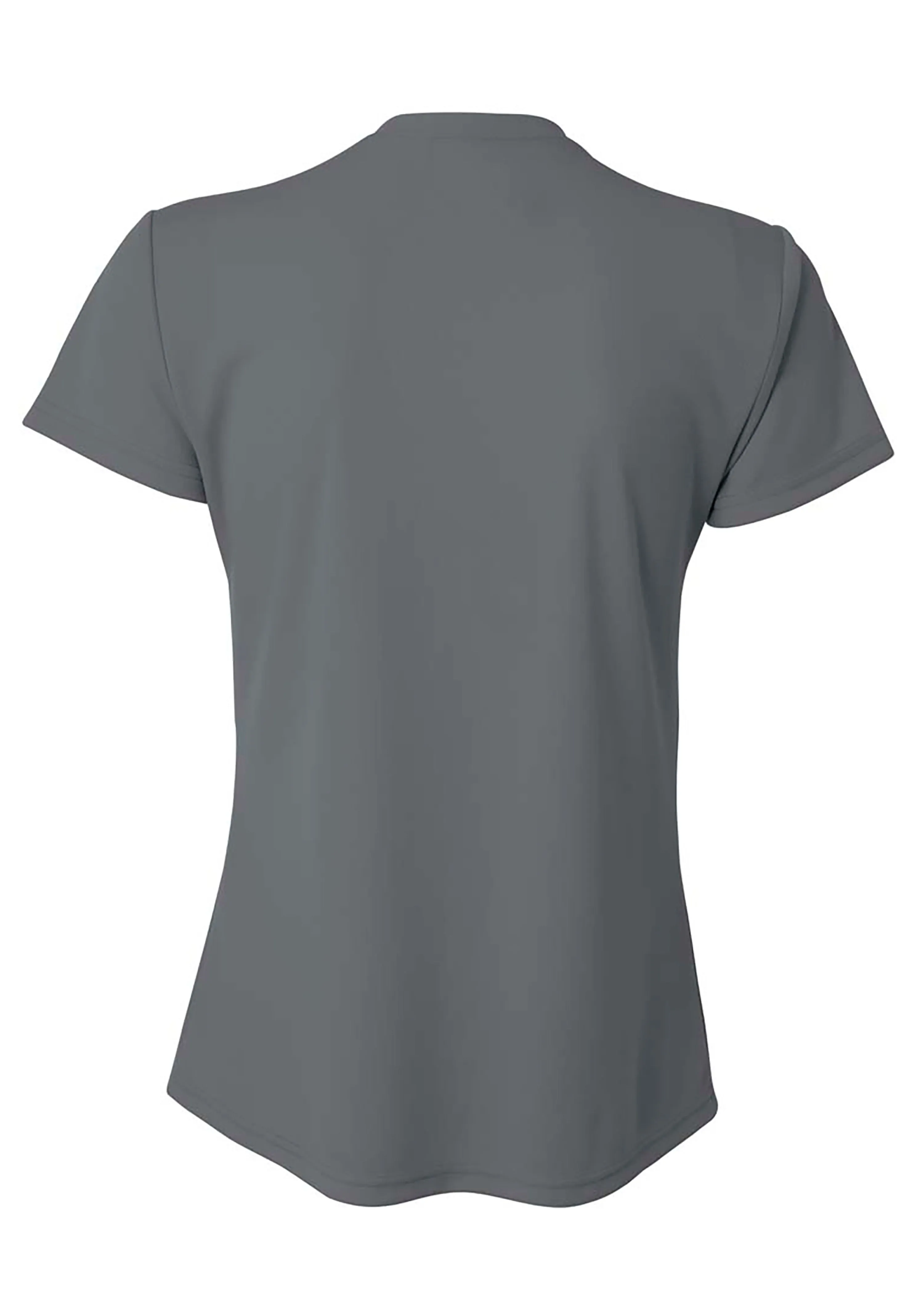 A4 Womens Short Sleeve V-Neck Bird's Eye Mesh Tee