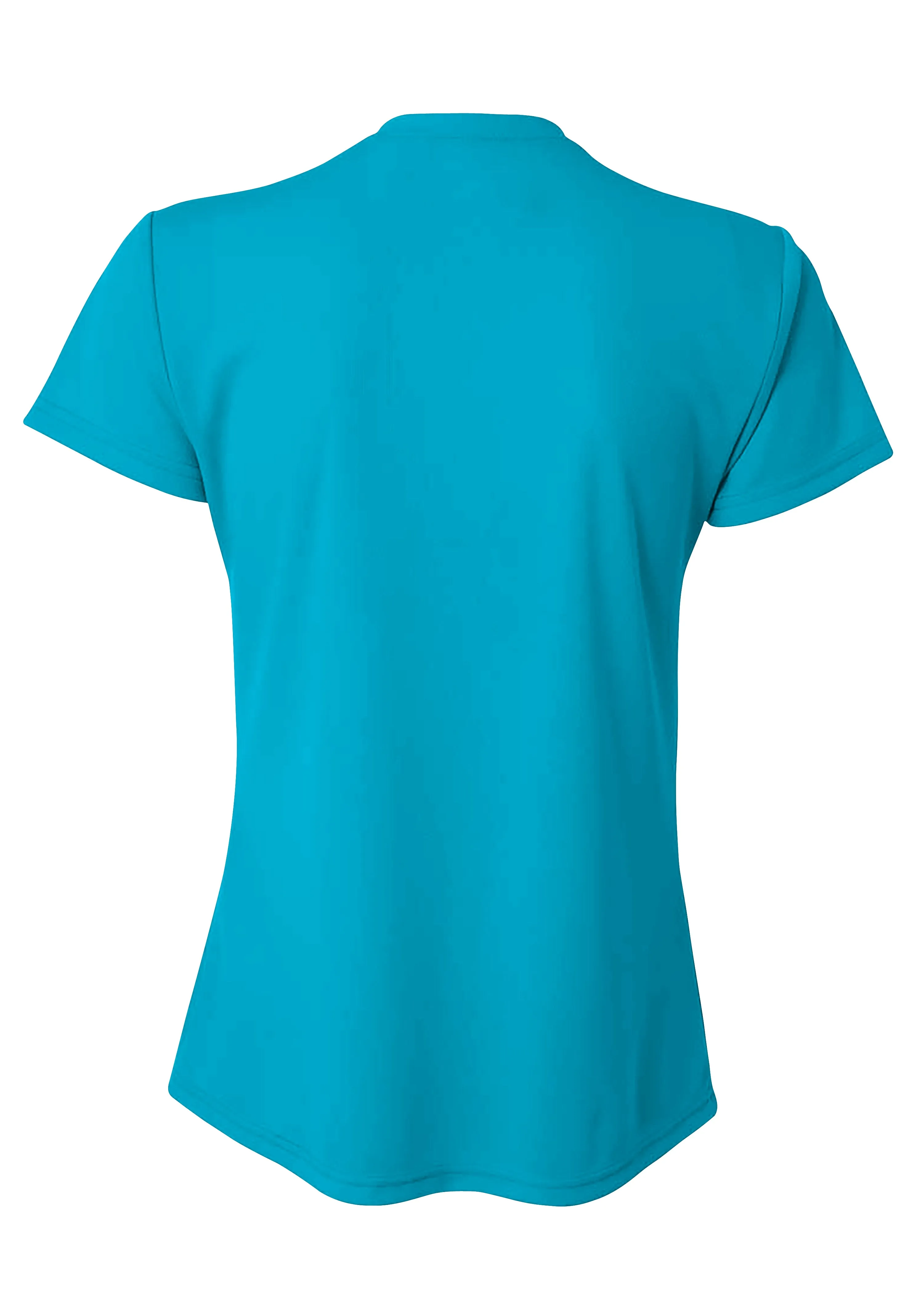 A4 Womens Short Sleeve V-Neck Bird's Eye Mesh Tee