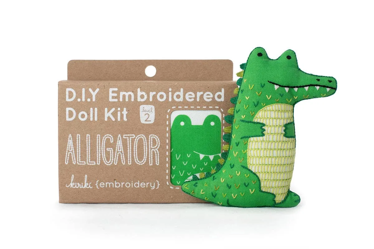 Alligator Embroidery Kit