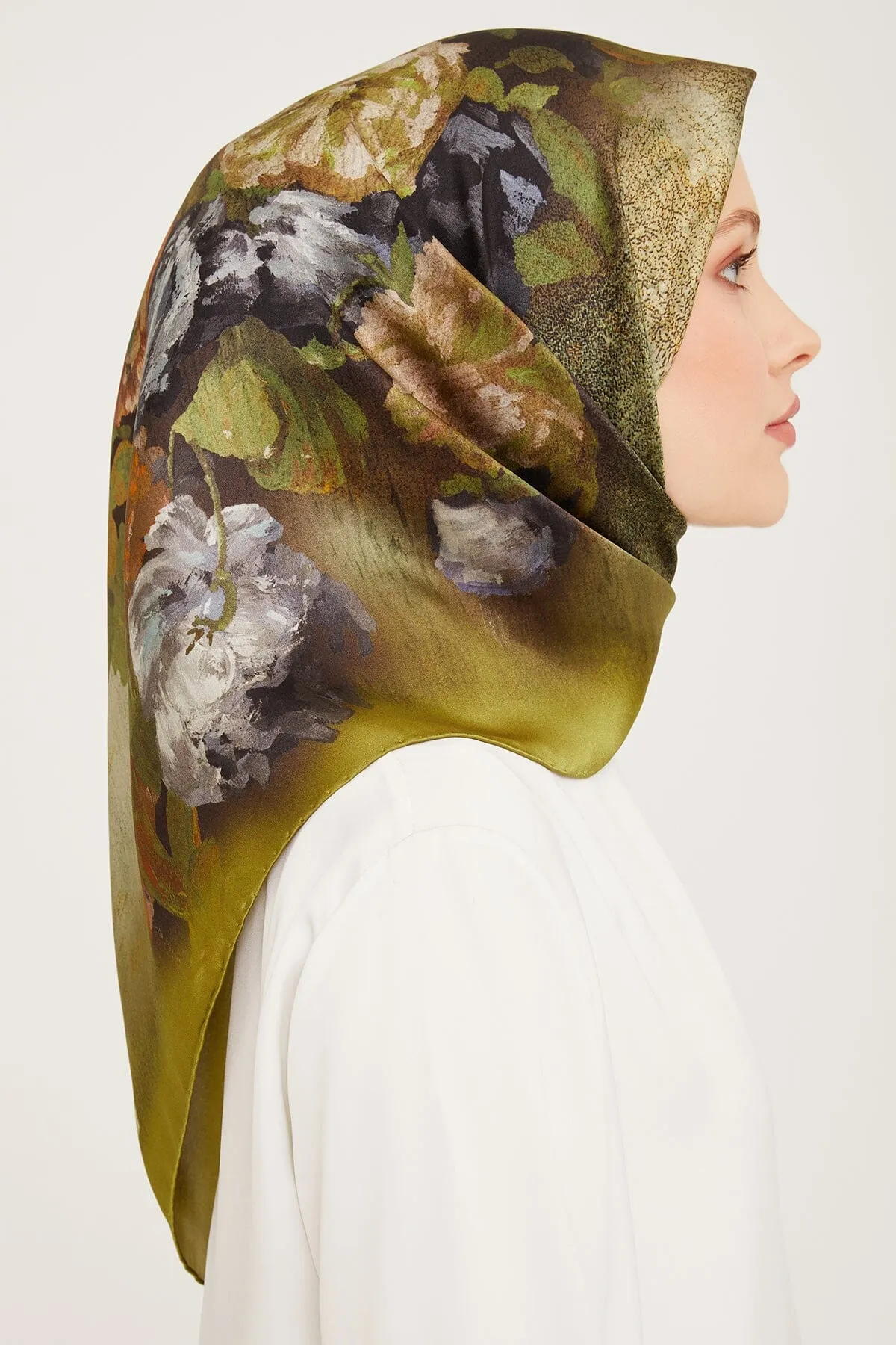 Armine Kemboja Floral Silk Scarf #1