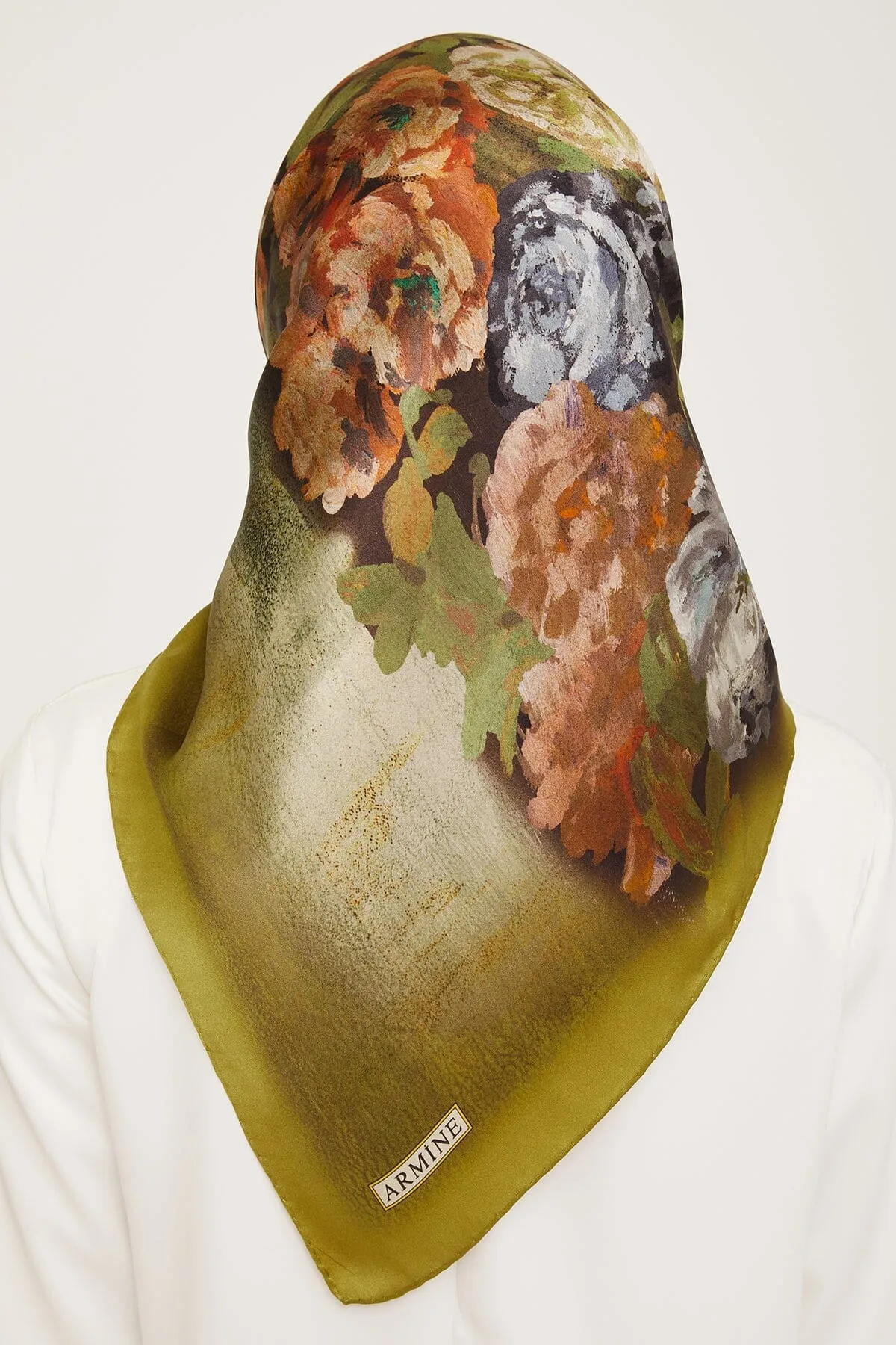 Armine Kemboja Floral Silk Scarf #1