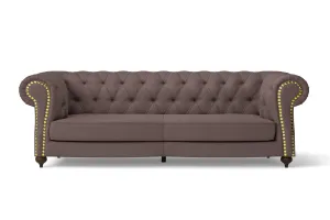 Bitonto 3 Seater Sofa Rose Taupe Leather