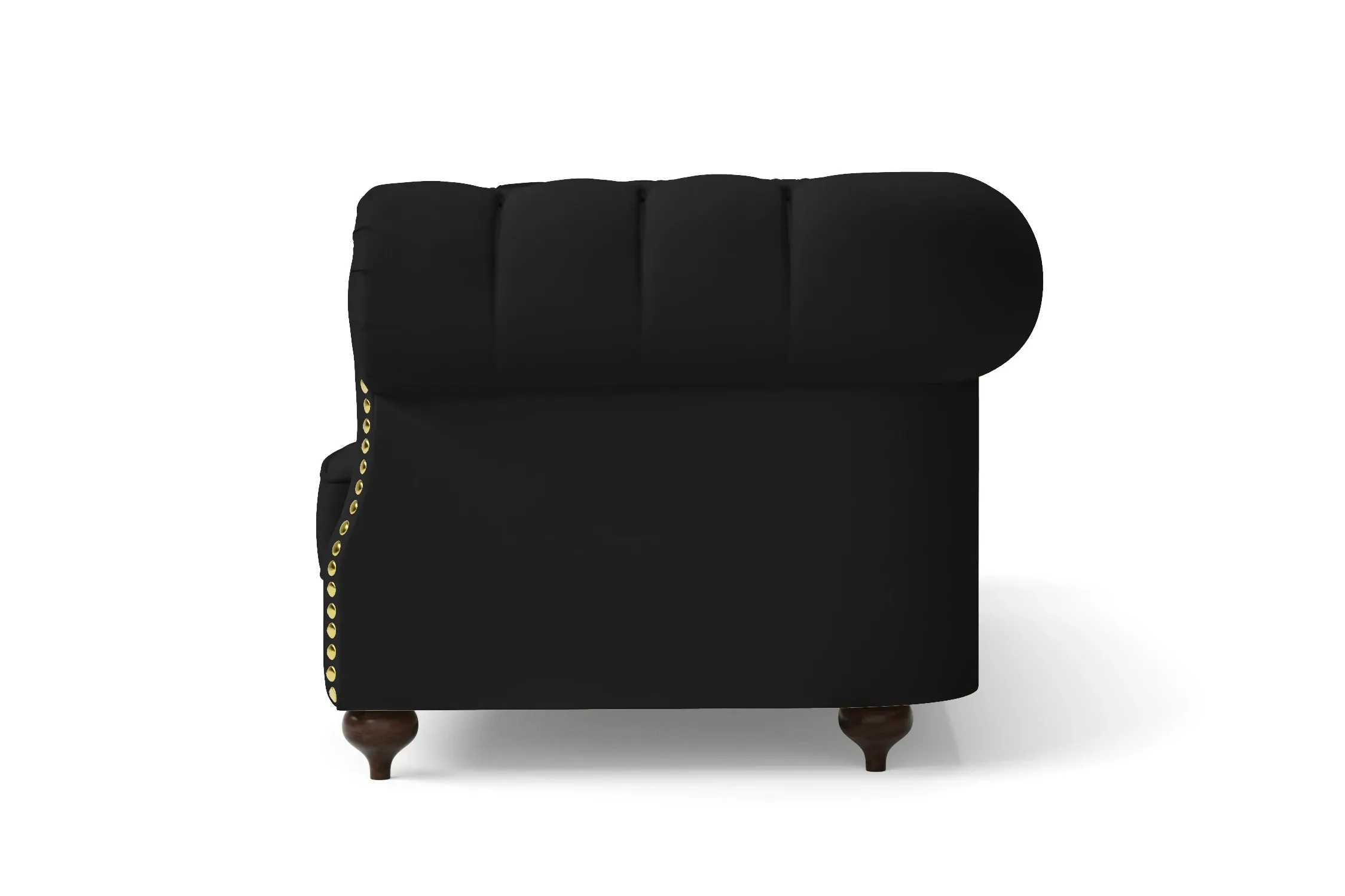 Bitonto Armchair Black Leather