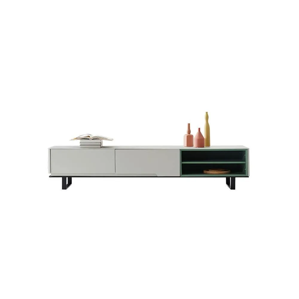 CASA TV Stand, White And Green