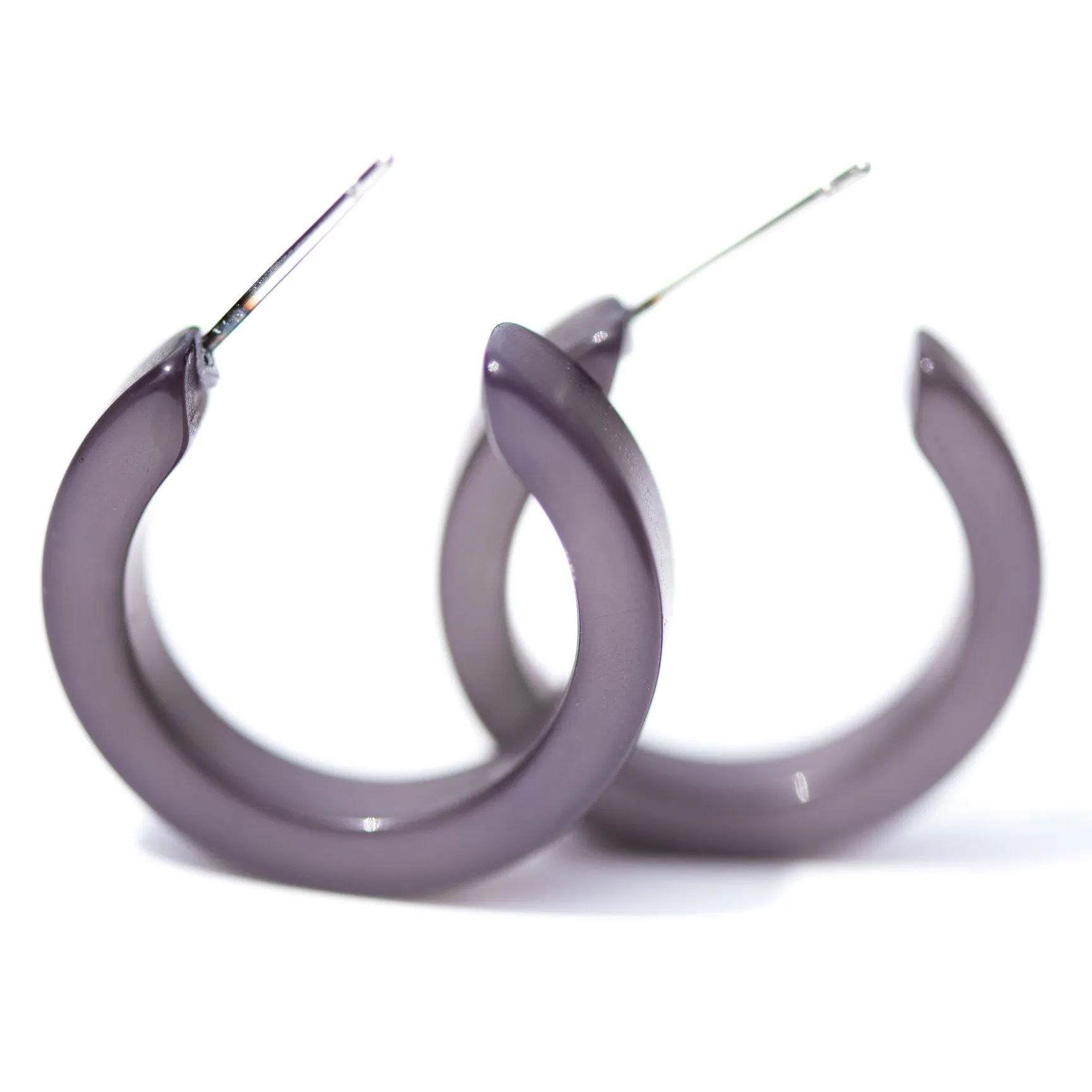 Charcoal Moonglow Mini Classic Hoop Earrings