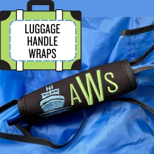 Cruise Name Luggage Handle Wrap Personalized and Embroidered, Cruise Trip Name Suitcase Tag