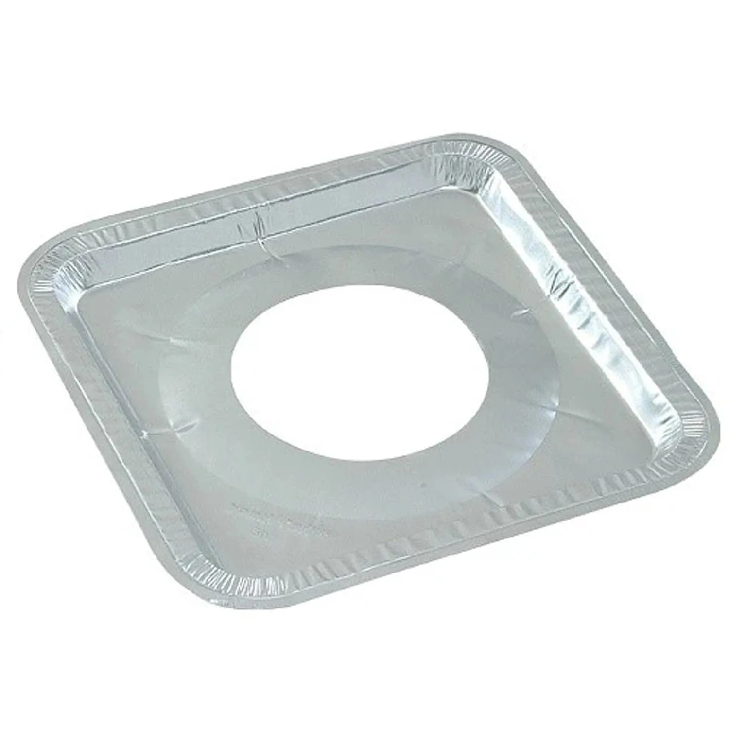 Disposable Aluminum Gas Burner 8.5 x 8.5 x .5 Square Foil Pan