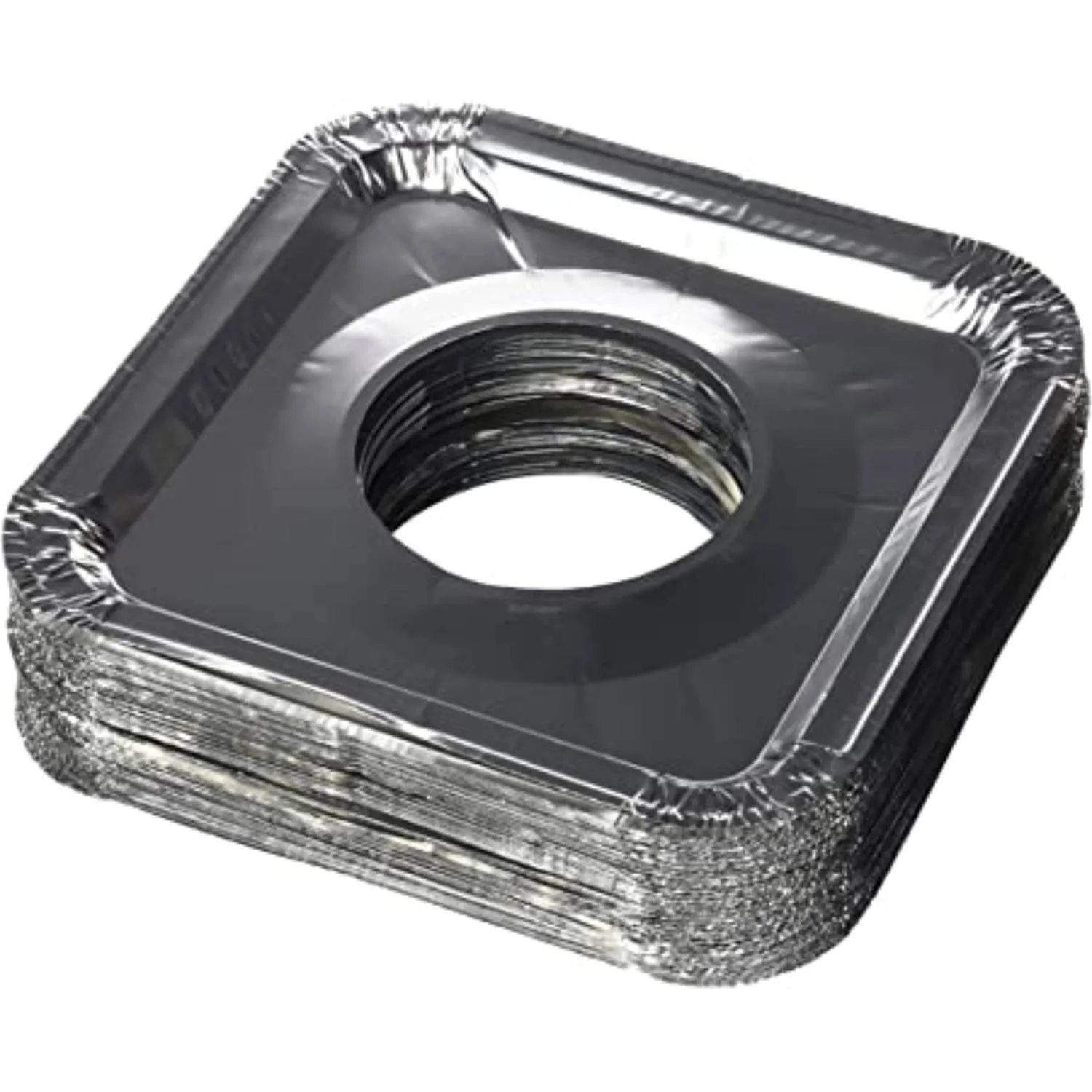 Disposable Aluminum Gas Burner 8.5 x 8.5 x .5 Square Foil Pan