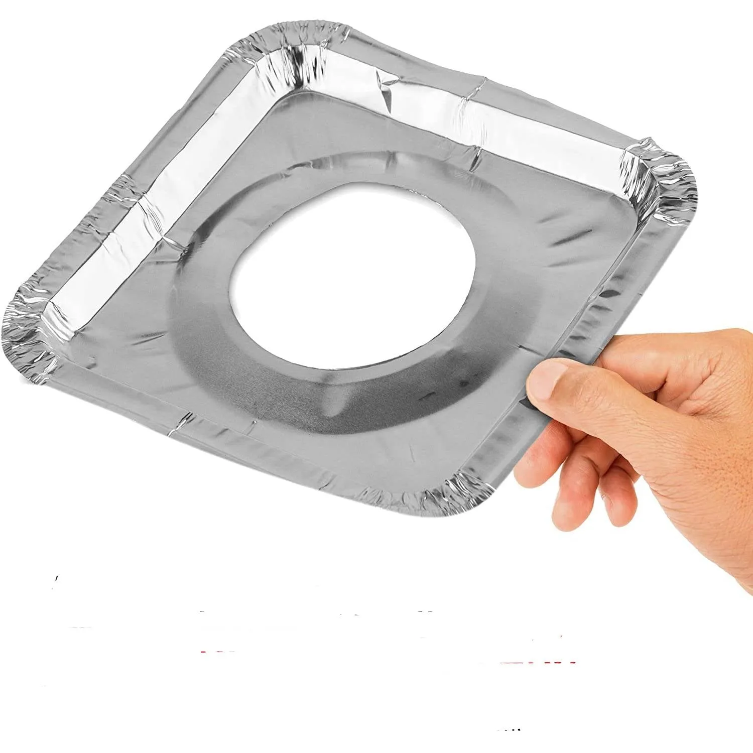 Disposable Aluminum Gas Burner 8.5 x 8.5 x .5 Square Foil Pan