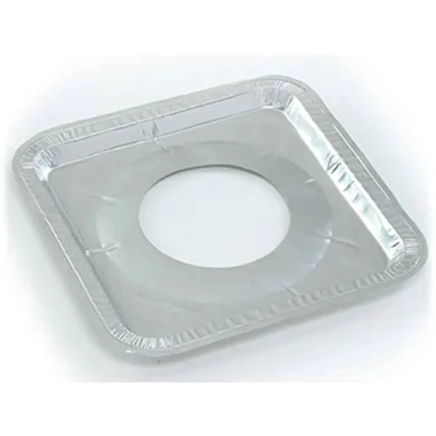 Disposable Aluminum Gas Burner 8.5 x 8.5 x .5 Square Foil Pan