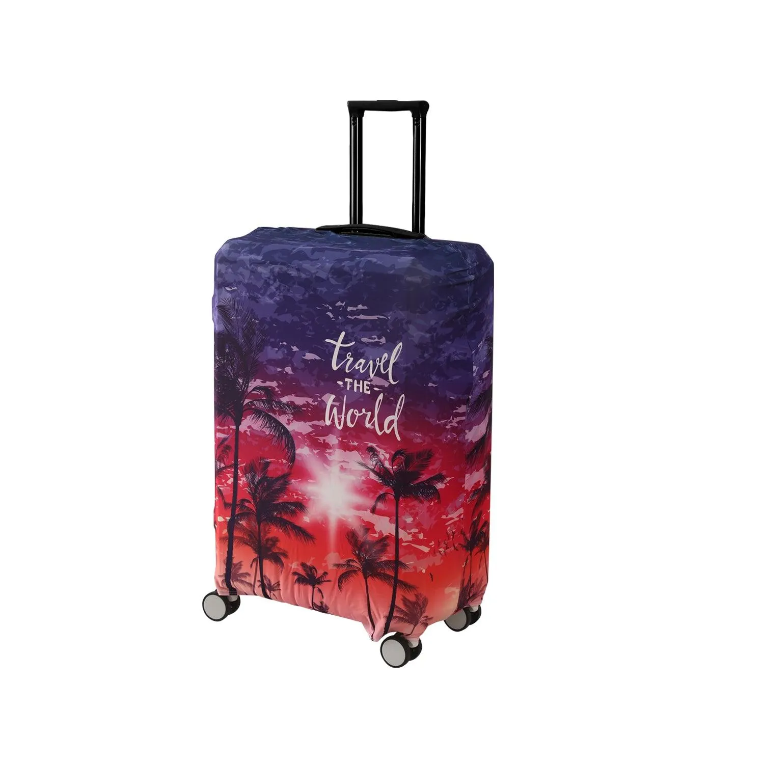 Durable 180 GSM Suitcase Covers S/M/L -Size for Trolley Suitcase, Gradient Beach Vibes