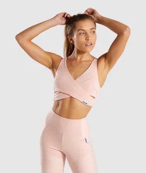 Gymshark True Texture Bralette - Blush Nude