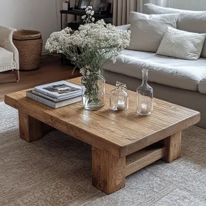 Handcrafted coffee table modern driftwood