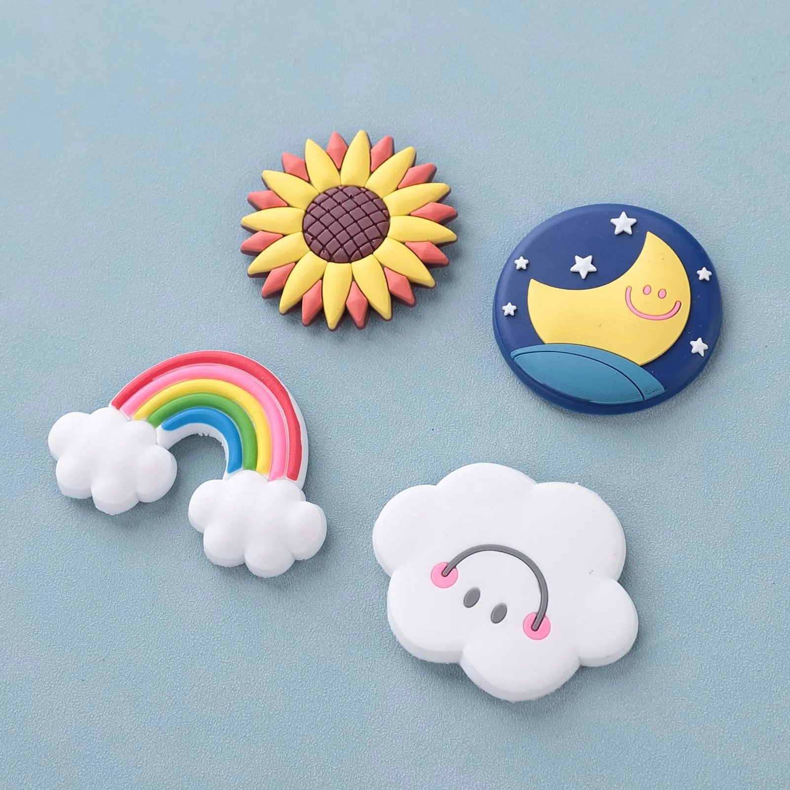 Homestic Cute Sky Shape Fridge Magnets|Home Décor|Best Souvenir Gift|Pack of 4|Multi|