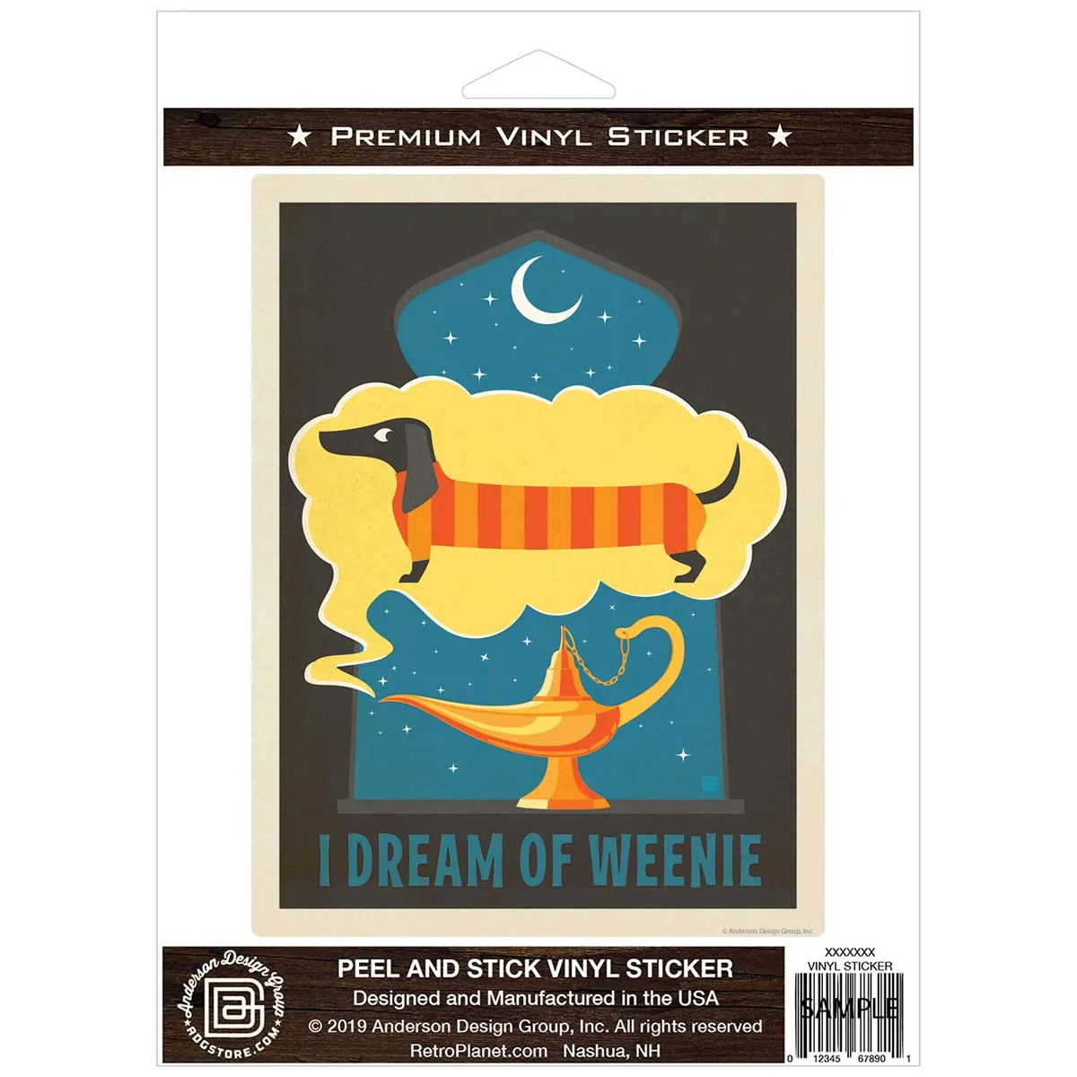 I Dream Of Weenie Dog Vinyl Sticker