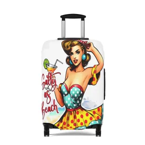 Luggage Cover, Retro Girl, Salty as Beach, awd-3001