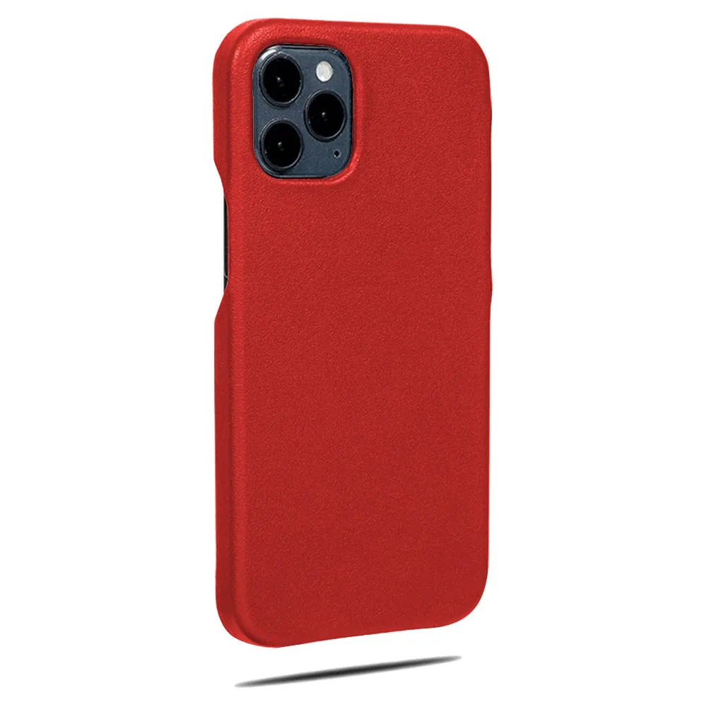 Personalized Scarlet Red Heart iPhone 12 Pro Leather Case