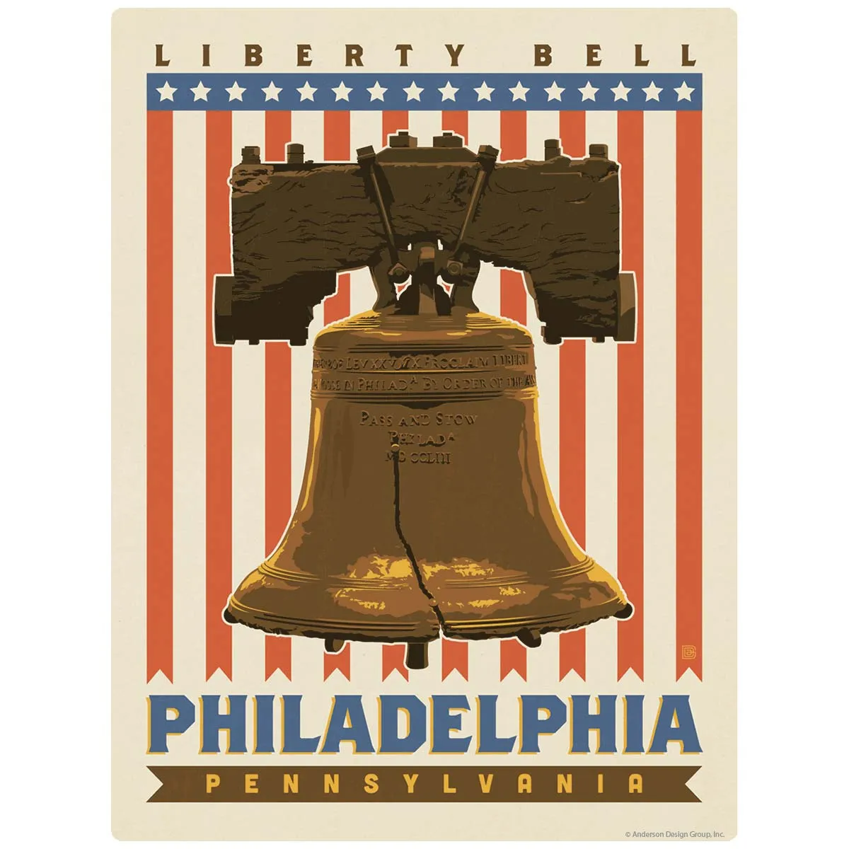 Philadelphia Pennsylvania Liberty Bell Vinyl Sticker