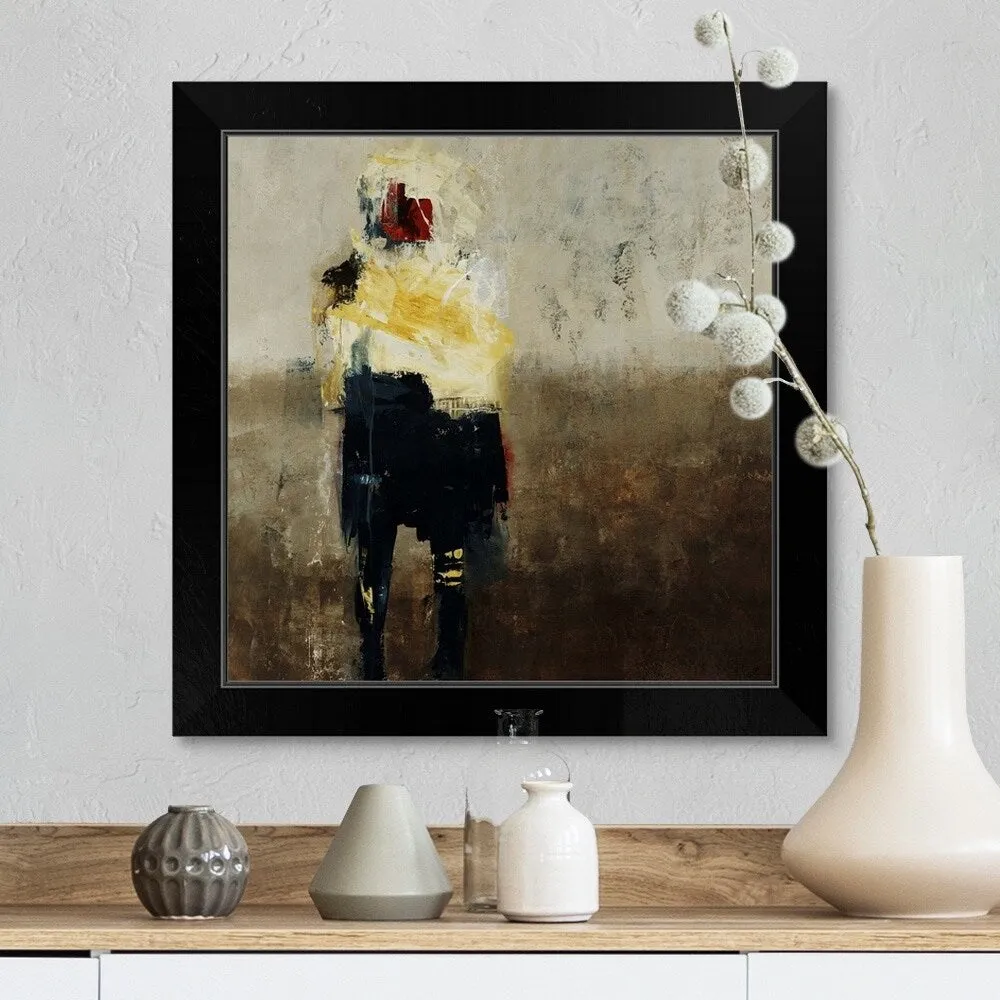 "Ancient Alien" Black Framed Print