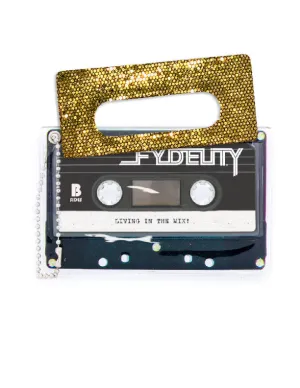 Retro Cassette Tape | Deco Sticker Tag | GLAM Gold