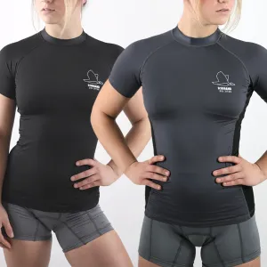 Standard Issue Women's S/S Rash Guard 2-PACK (Black, Smoke Grey) (WHOLESALE)