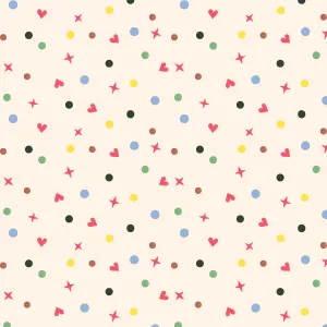 Story Time | Happy Dot Ecru by Jill McDonald for P&B Textiles | STIM 5595 E