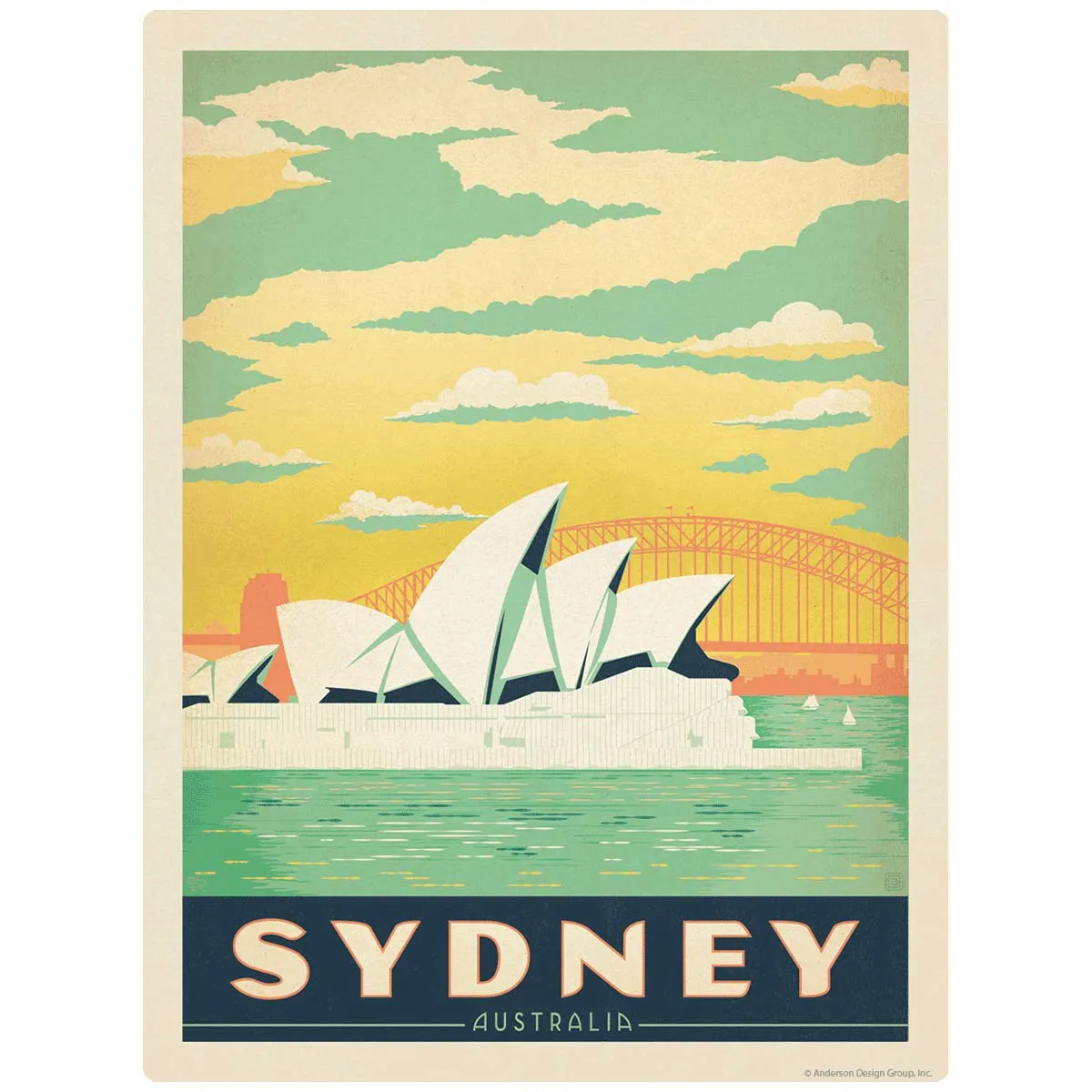 Sydney Australia Opera House Vinyl Sticker