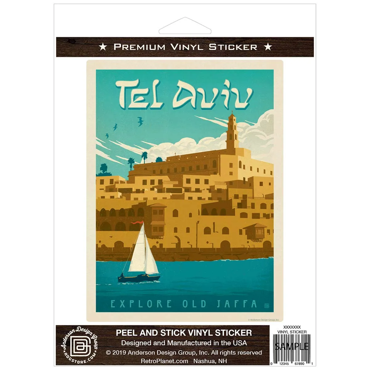 Tel Aviv Israel Explore Old Jaffa Vinyl Sticker