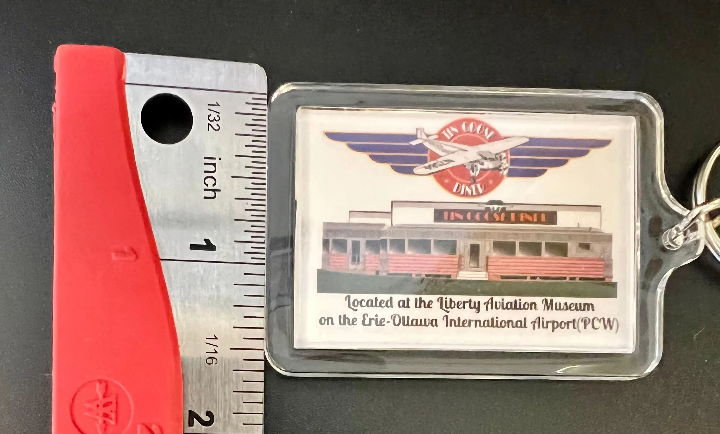 Tin Goose Diner Logo Acrylic Rectangle Keychain